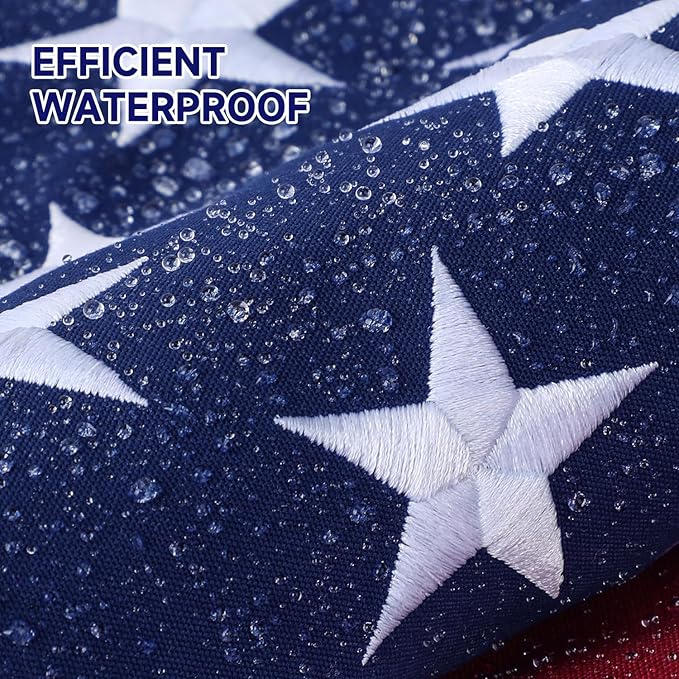 American Flag for Outside 4x6 Ft Upgraded Thickened Spun Polyester Series Fade-Resistant Ultra Durable Tear-Resistant Heavy Duty USA US Flags Heavy Duty , Embroidered Stars, Sewn Stripes, Brass Grommets