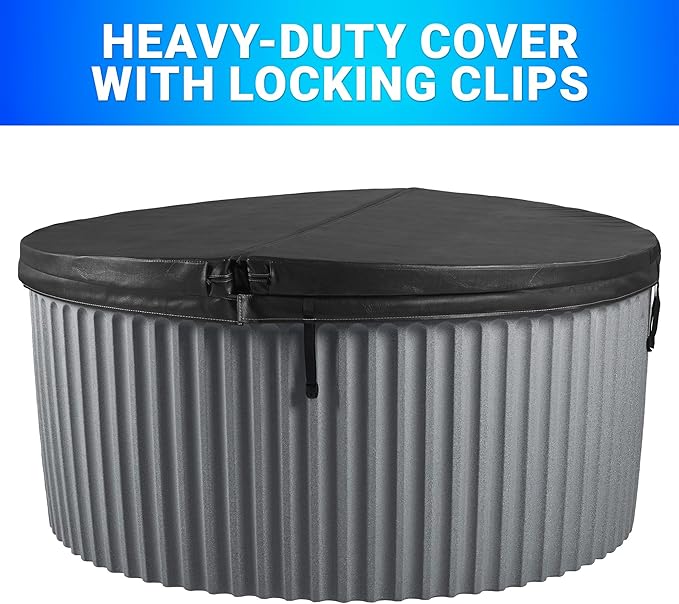 AquaLife Outback™ 5-6 Person 20-Jet Non-Lounger Hot Tub with LED Lighting and Insulated Cover
