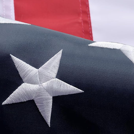 American Flag 30x50 Ft, Outdoor Premium US Flags, Heavy Duty Durable, 420D Polyester, Embroidered Stars, Brass Grommets