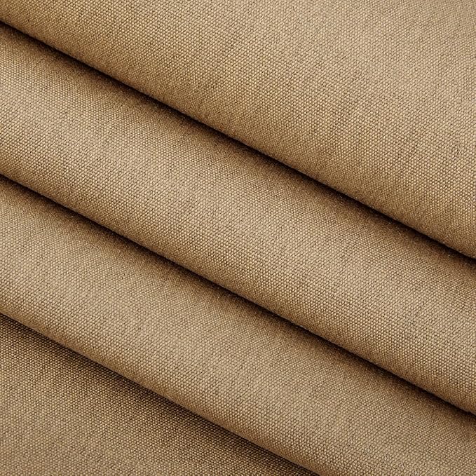 RSH DECOR: Sunbrella Square Throw Pillows Set of 4 | 20" x 20" | Water and Fade-Resistant Performance Fabric | Outdoor Pillow Covers with Down-Alternative Inserts | Canvas Heather Beige
