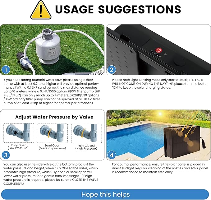 Pool Fountain for Above and Inground Pools,Upgraded Dual Spray Pool Aerator with 9-Color LED Lights and 4 Modes, 360° Adjustable Pool Sprinkler Fountain Pool Cooler Pool Accessories Pool Decor