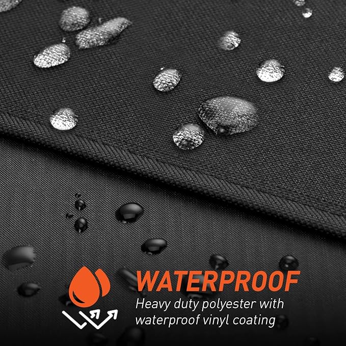 Arcedo Griddle Cover Compatible with Blackstone 36 Inch ProSeries, 70 inch Grill Shield for Cooking Station with Hood, Weather Resistant Outdoor Heavy Duty Waterproof Flat Top Gas Grill Cover, Black