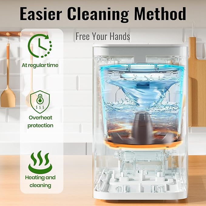 3L Electric Composter for Kitchen, Smart Compost Bin, Odorless|Low Noise|Auto-Cleaning|Fast 4-6H Food Waste to Fertilizer Conversion for Outdoor Use