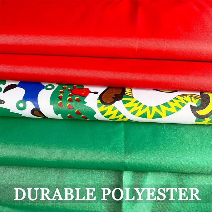 Big Mexican Mexico Flag 3x5 For Wall Double Sided- 3Ply 240D 4 Rows Stitched- 3x5 Mexico Country Flag Polyester- UV Fade Resistant With Canvas Header & 2 Brass Grommets