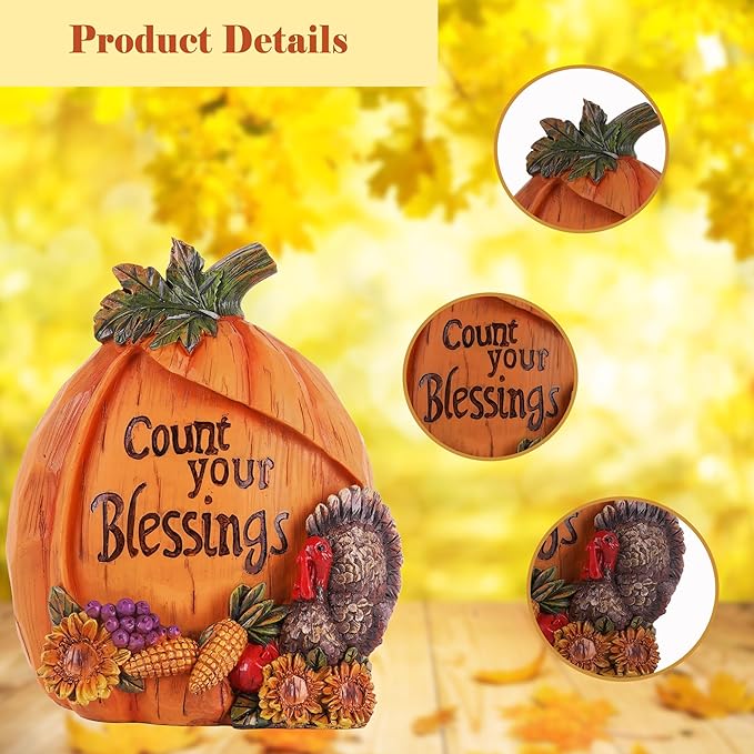Topadorn Fall Pumpkin House Decor, Pumpkin Decorations Fall Decor for Home-Harvest Festivals & Parties