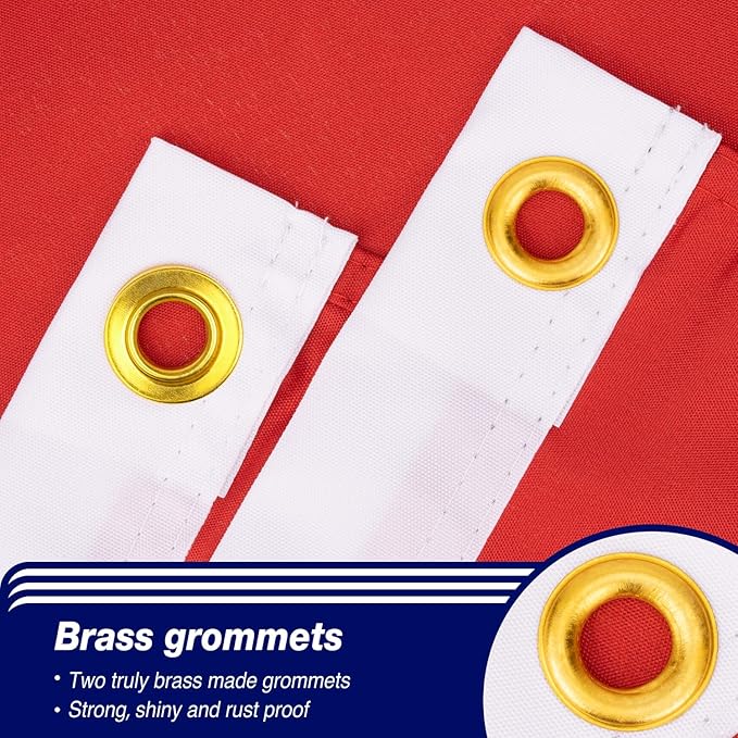 Norway Norwegian Flag 3x5 ft Outdoor, Double Sided 3 Ply Heavy Duty National Flag for NO, 100% Quality Polyester Norwegian Banner with Brass Grommets 4 Rows Stitches