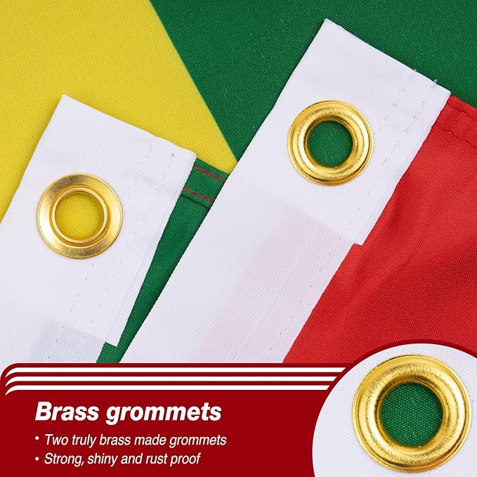 Bolivia Bolivian Flag 3x5 ft Outdoor, Double Sided 3 Ply Heavy Duty Bolivia National Country Flag, 100% Quality Polyester Bolivian Banner with Brass Grommets 4 Rows Stitches