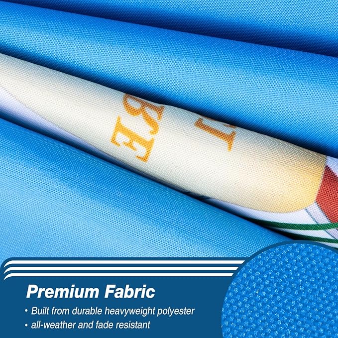 Guatemala Guatemalan Flag 3x5 ft Outdoor, Double Sided 3 Ply Heavy Duty Guatemala National Country Flag, 100% Quality Polyester Guatemalan Banner with Brass Grommets 4 Rows Stitches