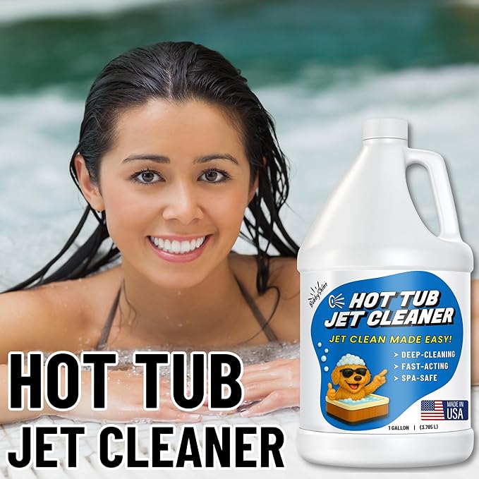 Hot Tub Jet Cleaner, Spa Purge Hot Tub Cleaner for The Jets and The Tubes, Jacuzzi Tub Cleaner, Spa Cleaner for Hot Tub System Flush, Jetted Tub Cleaner, 1 Gallon
