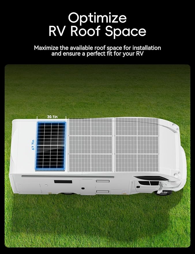 440 Watt Solar Panel,25.4% High Efficiency Perovskite Solar Cells,10BB Hidden Busbar Technology,12v/24v Solar Panels for Off-Grid Systems, RV, Boat, Cabin, Backup Power