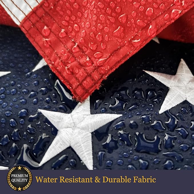 Homissor American Flag 2x3 for Outside USA US Flags Heavy Duty Outdoor Embroidered Stars Sewn Stripes Indoor With Brass Grommets