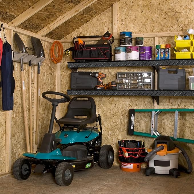 Handy Home Products Charleston Value Gable 10x10 Do-It-Yourself Wooden Storage Shed, 2x3 framing- Does not Include Floor kit or Paint
