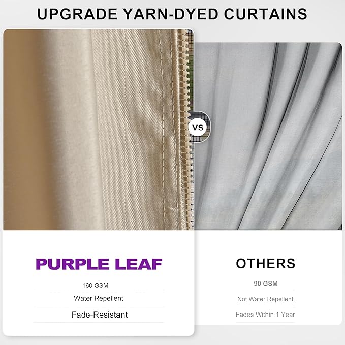 PURPLE LEAF 10’ X 14’ Outdoor Hardtop Gazebo Metal Frame Galvanized Steel Double Roof with Curtains and Nettings for Patio Desk Backyard Bronze