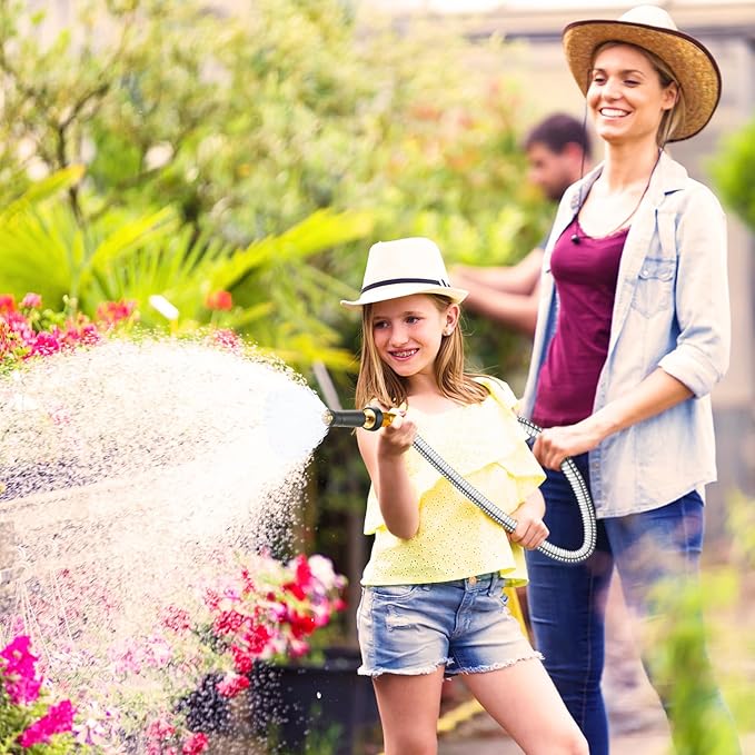 Metal Garden Hose 150 FT - 304 Stainless Steel Water Hose 150 FT - Expandable Short Flexible Garden Hose,no Kink Explosion, no Bite