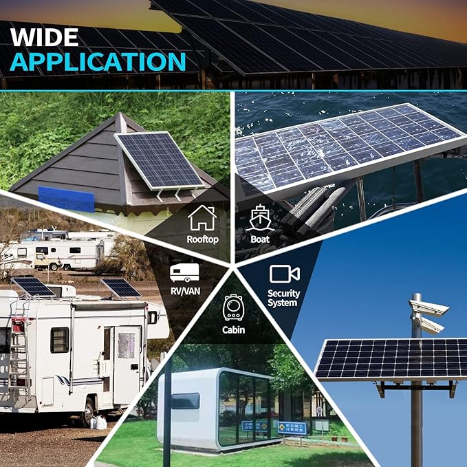 5W-Solar-Battery-Trickle-Charger-Maintainer 12V-Solar-Panel -Charger Waterproof Small Solar Panels for Car, Automotive, Motorcycle, Boat, Marine, RV,Trailer, Truck, etc.
