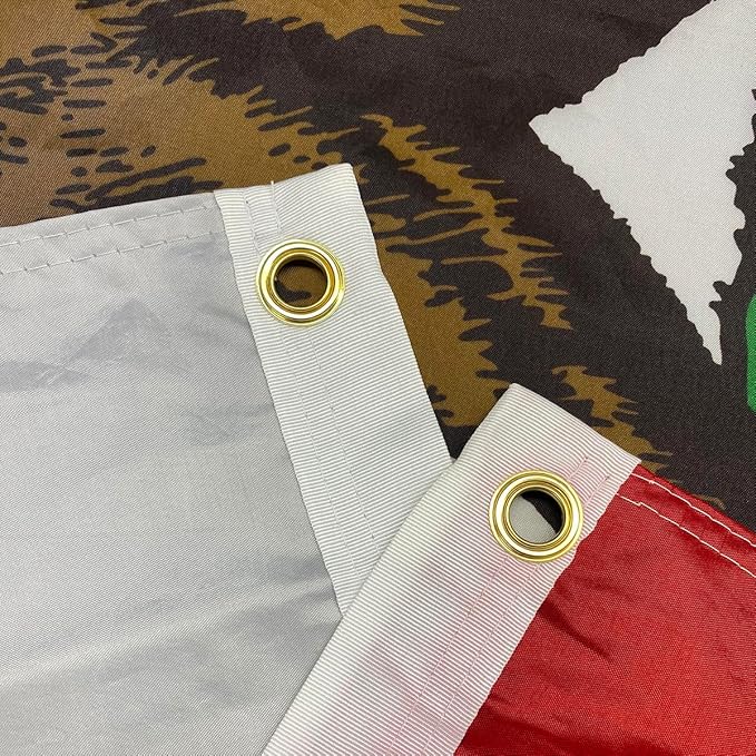 Jayus Double Sided California Republic Sates Flags 3x5 FT Outdoor - Vivid Colors 3Ply Cali CA Bear Flags Banners- Heavy Duty 100% Polyester with 2 Brass Grommets