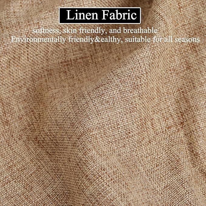 48 x 12 Inch Piano Bench Cushions for Indoor Furniture with Ties Non Slip Kitchen Dining Room Bench seat Cushion for Shoe Storage Ottoman Window Settee pad, Khaki