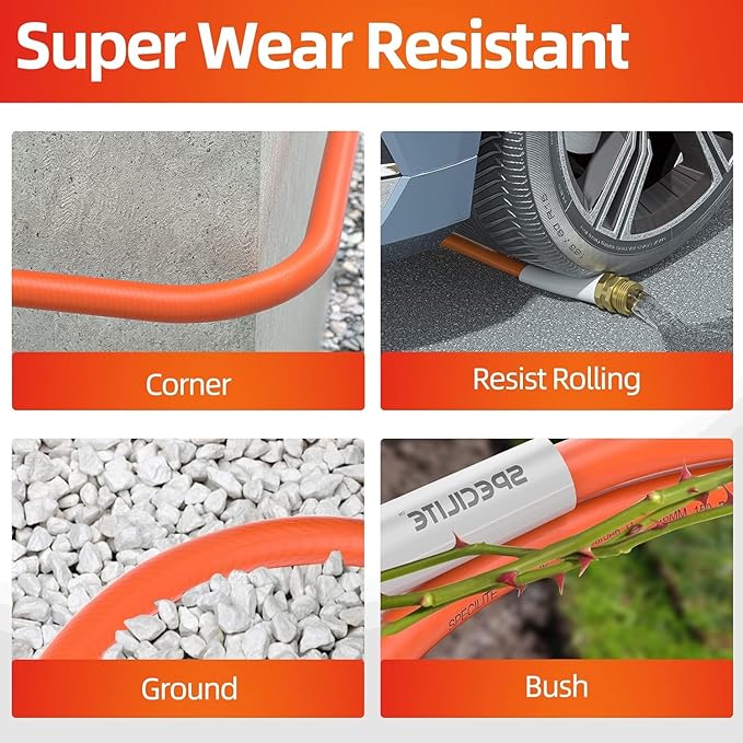 SPECILITE Garden Water Hose 3 ft x 3/4 in with Female to Female Connector, Small Leader Hose for Hose Reel, Heavy Duty, Flexible & Lightweight, Water Pipe, Outdoor Water Hose Extension Adapter