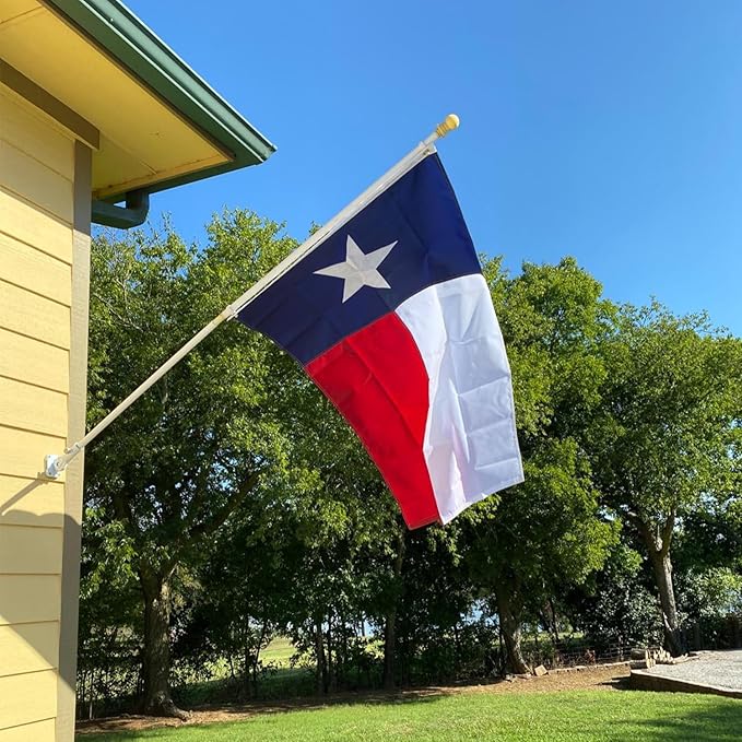 Texas State Flag 3x5 Heavy Duty Outdoor Double Sided- 3Ply 240D 4 Rows Stitched- State Of Texas Wall Flag Banner For Truck- UV Fade Resistant With Canvas Header & 2 Brass Grommets
