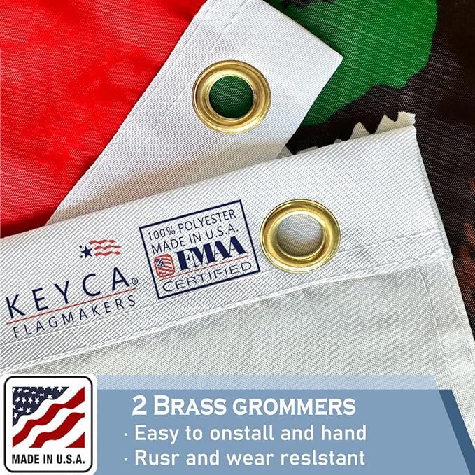 California Republic State Flag 3x5 FT Made in The USA-Heavy Duty Vibrant Colors Double Sided Cali CA Flag with 2 Brass Grommets for Home/Company/Indoor Outdoor Decoration