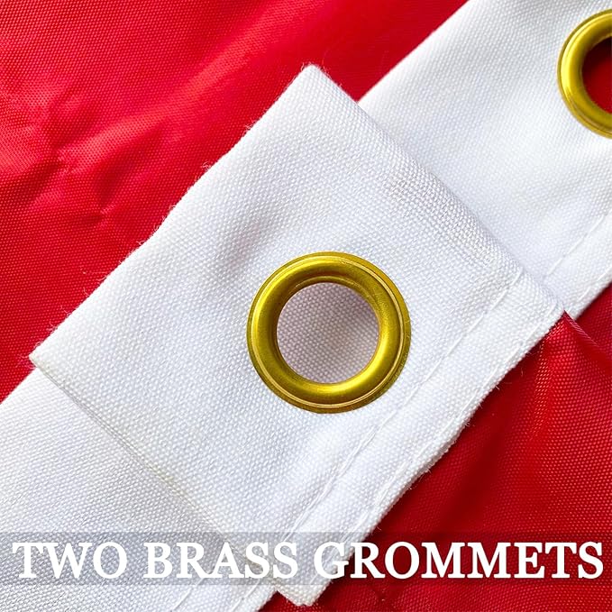 Embroidered Double Sided Marine Corps USMC Flag 3x5ft Outdoor- 3Ply Heavy Duty 300D Nylon 4 Rows Sewn- All Weather United States Official Marines Corps Flags Banner with 2 Brass Grommets