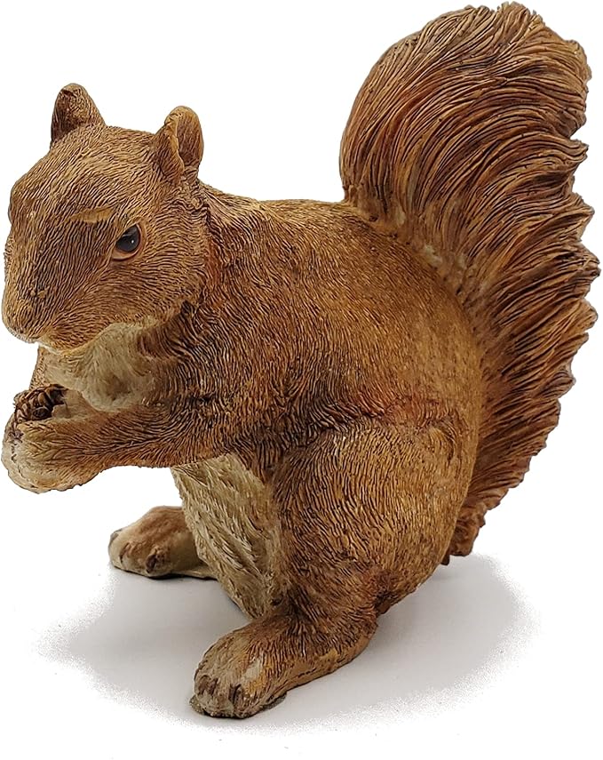 C&F Garden Decor Outdoor Polyresin Squirrel Statue G118 4" H