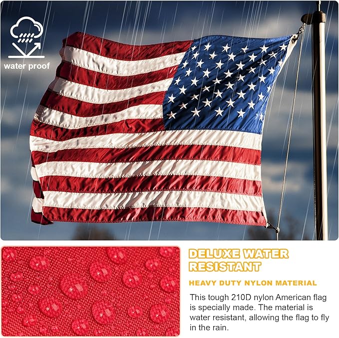 American Flag,3x5ft American Flag Outdoor Heavy Duty Strong Wind Proof,America Flags for Outside,3 x 5 US Flag,United States Flag Ideal for Outdoor Display,American Flags For Outside 3x5USA Flags