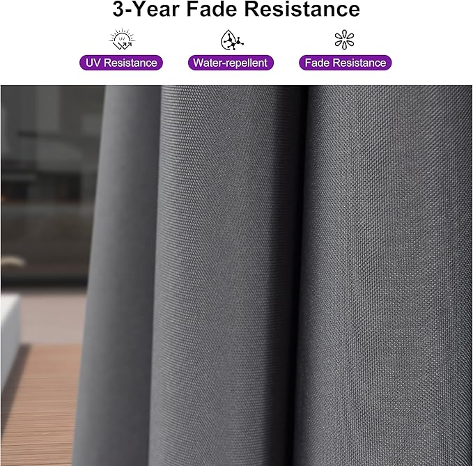 PURPLE LEAF 8' X 8' Patio Umbrella with Wheeled Base for Pool 7' High Offset Outdoor Cantilever Umbrella Swimming Pool Umbrella with 360°Rotation for Poolside Light Grey