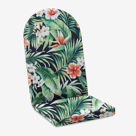BrylaneHome Adirondack Chair Cushion - 44" L x 18" W x 2" H - Patio & Outdoor - Water, Stain & Fade Resistant - Cypress Midnight