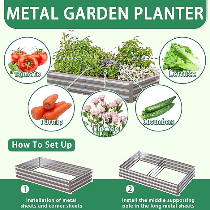 8.7x6.6x7 ft Walk-in Greenhouse, Portable Plant Hot House with Zipper Windows & Doors, Heavy-Duty PE Cover & Steel Frame, for Garden, Backyard