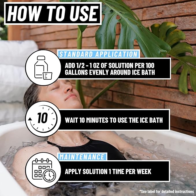 5in1 Weekly Cold Plunge Water Treatment - Cold Plunge Cleaner, Ice Bath Cleaner, Water Stabilizer For Cold Plunge Ice Pod, Clarifier Softener, Cold Plunge Accessories, Ice Bath Accessories