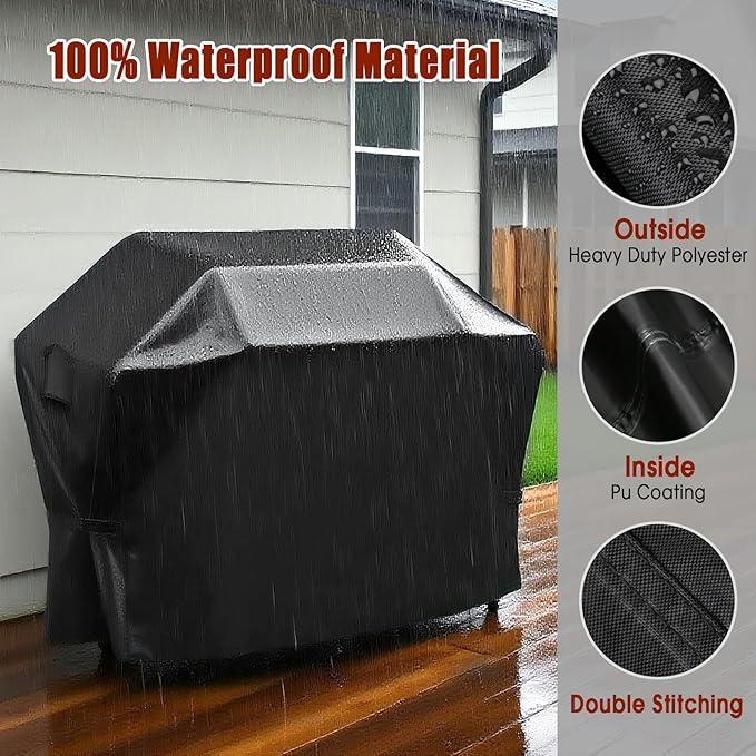Outdoor Grill Cover for 50-52 Inch Nexgrill 4-5 Burner Griddle, Waterproof Outdoor BBQ Griddle Cover, 52" W x 25" D x 42" H