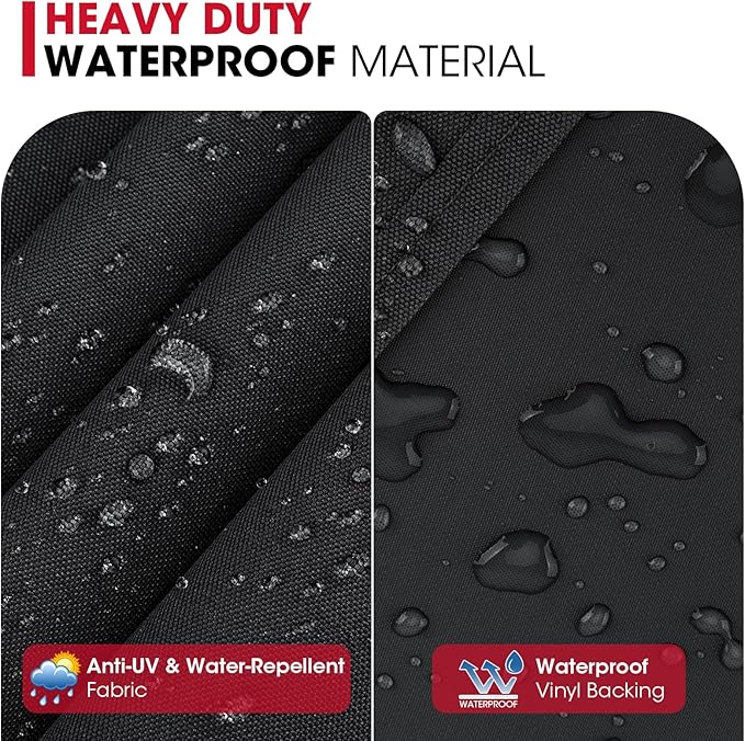 Unicook 58 Inch Grill Cover for Weber Genesis II, LX 300 Series and Genesis 300 Series Gas Grills, Heavy Duty Waterproof Fade Resistant BBQ Cover, All Weather Protection, Compared to Weber 7130