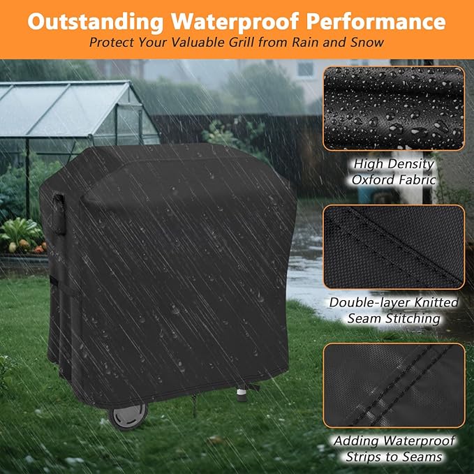 Grill Cover for Char Broil Bistro Pro Electric Grill Griddle, Waterproof Outdoor BBQ Griddle Cover for Charbroil Model 25302146