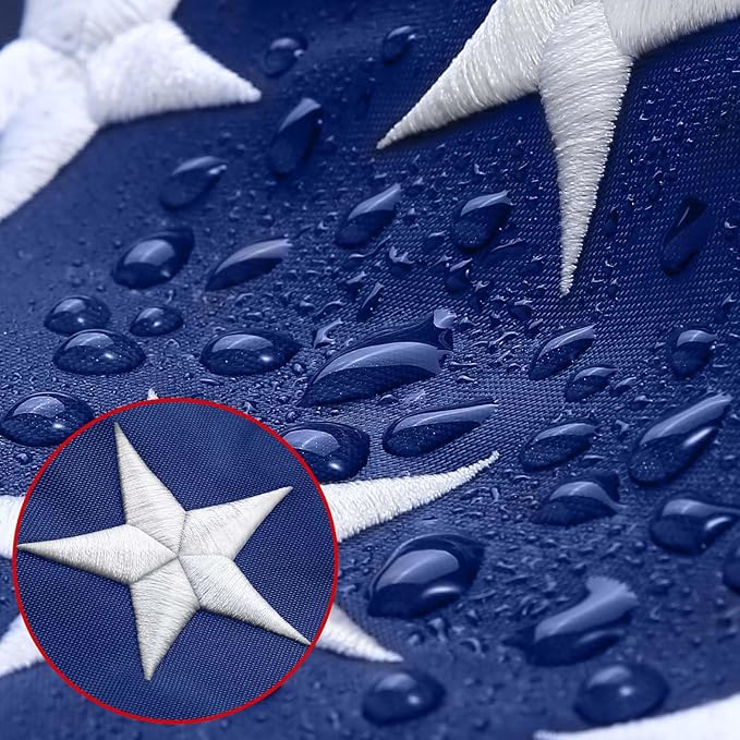 6x10FT American Flag Outdoor -USA Heavy Duty Nylon US Flags Long Lasting US Flag with Embroidered Stars, Sewn Stripes & Brass Grommets Water-Resistant Perfect for Outdoor Use All Weather