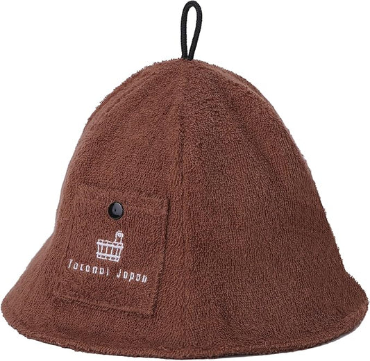 Cotton Towel Sauna Hat – Washable & Soft – Unisex Design for Men and Women