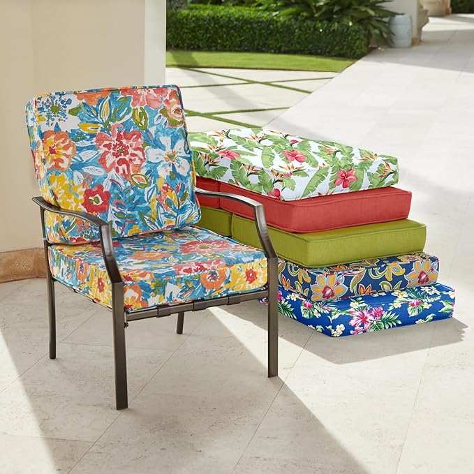 BrylaneHome Bh Outdoor Performance 2-Section Deep Seating Cushion - Granada