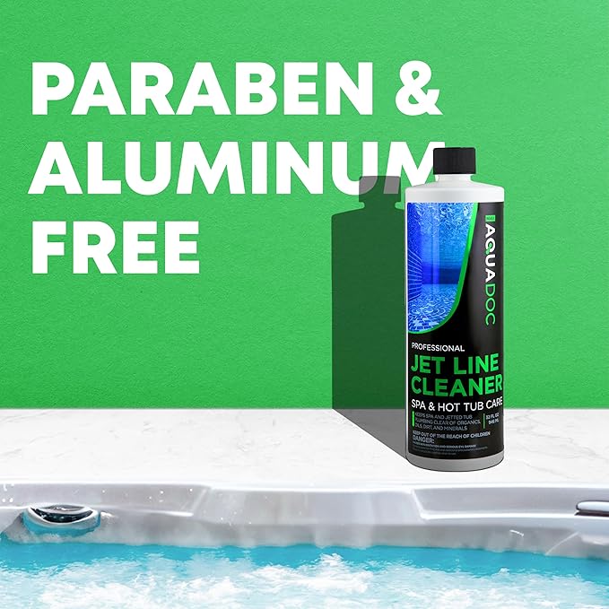 Spa Jet Cleaner for Hot Tub - Spa Jet Line Cleaner for Hot Tubs & Jetted Tub Cleaner to Keep Your Jets Clean - Fast Acting Spa Flush for Hot Tub (Jet Line Cleaner - 1 Quart)