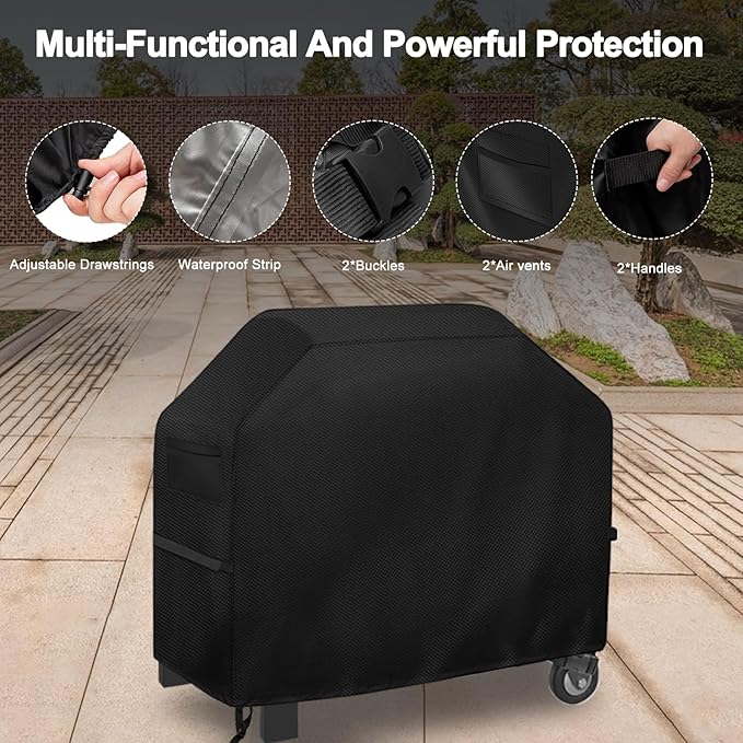 Grill Cover for Blackstone Model 2165 Pro Series 2 Burner 22 Inch Griddle, Outdoor BBQ Covers Waterproof Propane Griddle Cover Outdoor Gas Grill Cover(47" L x 24" W x 35" H)