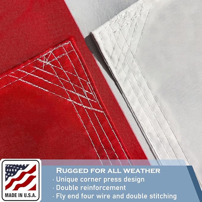 Texas State Flags 3x5 Outdoor Heavy Duty Double Sided Nylon Vivid Color Anti-Fading with 2 Brass Grommets for Home/Company/Indoor Outdoor Decoration