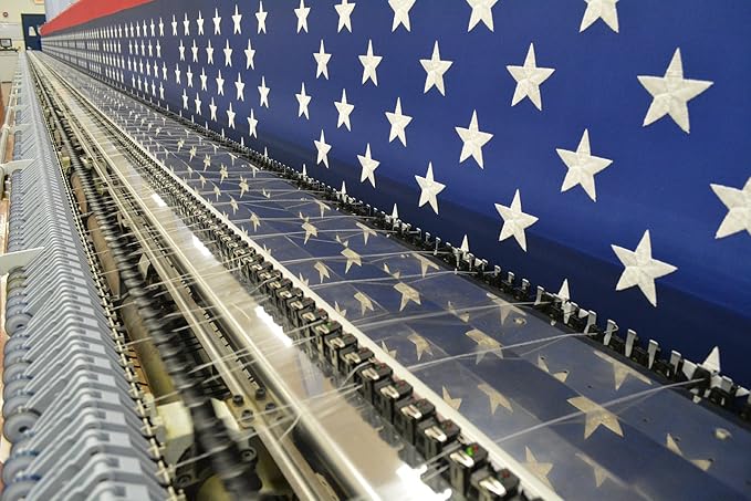 FlagSource FMAA Certified PolyExtra Polyester American Flag with Embroidered Stars and Sewn Stripes, Made in the USA, 8x12'