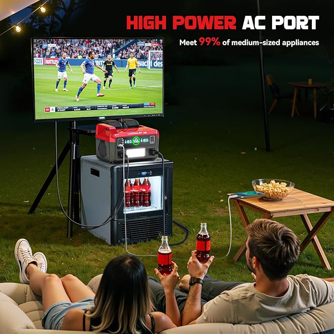 550W Power Station Compatible with Milwaukee: LIVOWALNY Portable Generator DC 18V to AC 110V, Pure Sine Wave Power Inverter Battery Adapter Phone Charger 2 USB-A & 1 Type-C & 2 AC Outlet (Tool Only)