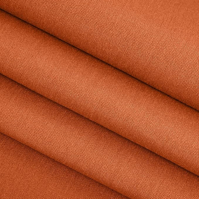 RSH DECOR: Sunbrella Square Throw Pillows Set of 2 | 20" x 20" | Water and Fade-Resistant Performance Fabric | Outdoor Pillow Covers with Down-Alternative Inserts | Canvas Rust