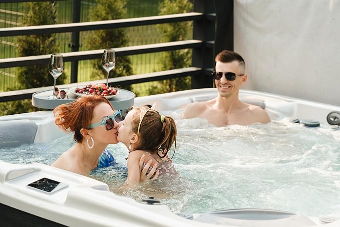 BigXwell Hot Tub Cover Spa Cover, 16-mil 6 x 6 Foot Square Solar Pool Cover Heavy-Duty Heat Retaining Solar Blanket Cover for Spa Hot Tub