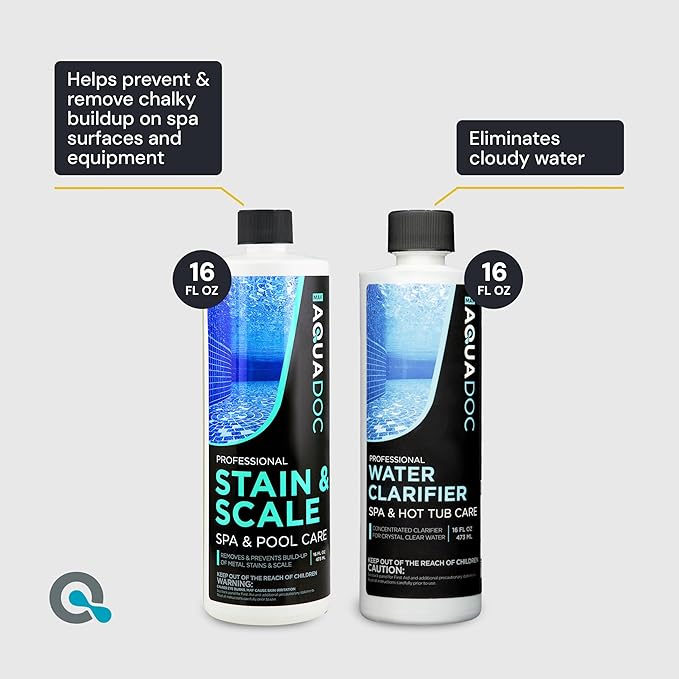 Hot Tub Chemicals Starter Kit - Chlorine Spa Starter Kit Chemicals for Hot Tub - Convenient Hot Tub Starter Kit & ph Control Kit - Effective Chlorine pH Balancer & Inflatable Hot Tub Chemical Kit