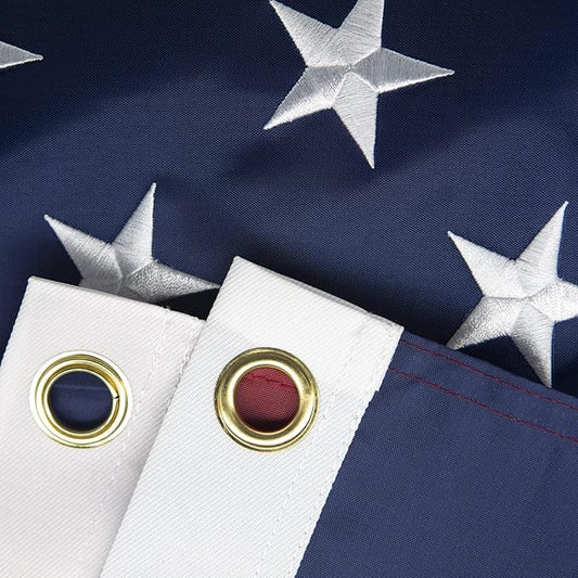 15x25 FT Huge Large American Flag for Outside, Best Embroidered Stars And Sewn Stripes, 420D Heavy Duty Polyester, Suitable For Outdoor High Winds Areas (American flag 15x25 FT)