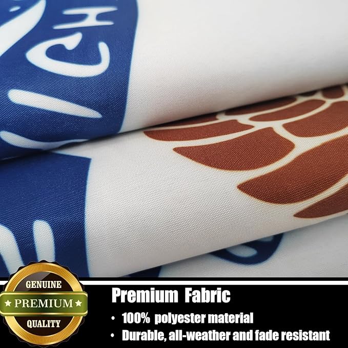 Iowa Flag 3x5 FT Sturdy for Outside, Heavy Duty 3Ply Polyester Iowa State Flags Outdoor, Double Sided Long Lasting IA State Flag Brass Grommets