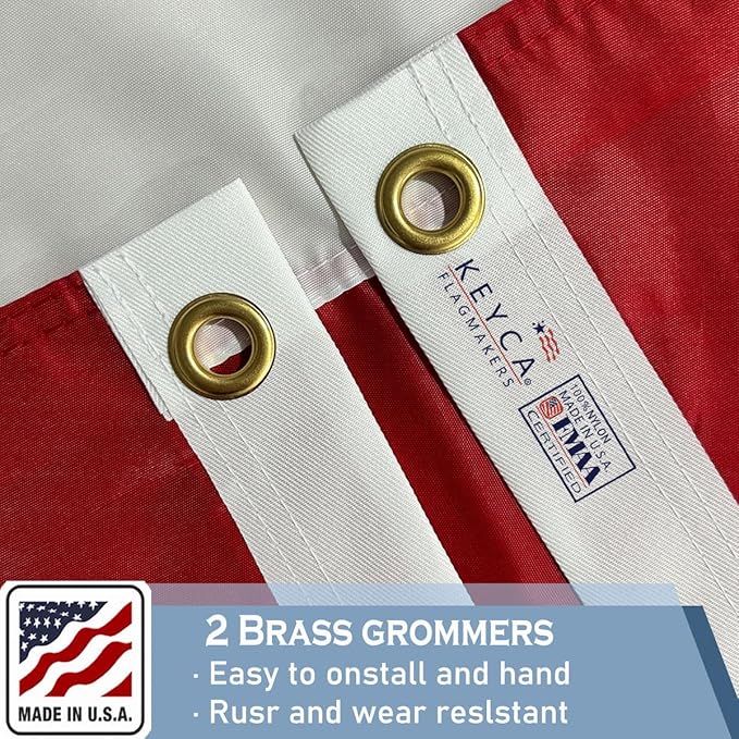 California Republic State State Flags 2x3 Outdoor Heavy Duty Double Sided Nylon Vivid Color Anti-Fading with 2 Brass Grommets for Home/Company/Indoor Outdoor Decoration
