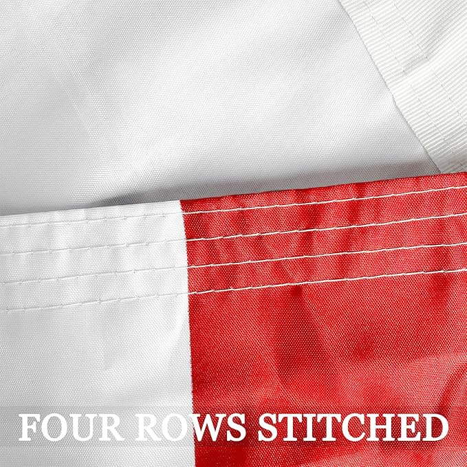 Double Sided California Republic State Flag Banner 3x5 Outdoor- UV Fade Resistant- Cali CA Bear Flags Banners- 3Ply 240D 4 Rows Stitched With Canvas Header & 2 Brass Grommets