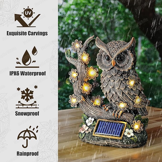 Solar Garden Decorations – Beautiful Outdoor Garden Statue for Yard Decor, Garden Decor & Outdoor Decor | Perfect Yard Art and Outdoor Statues for Garden Decor for Outside